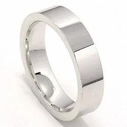 Vielsesring i 14 karat hvidguld