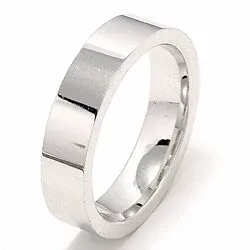 Vielsesring i 14 karat hvidguld