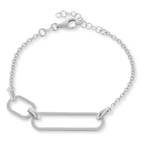 armbånd i sølv 17 plus 3 cm x 9,5 mm