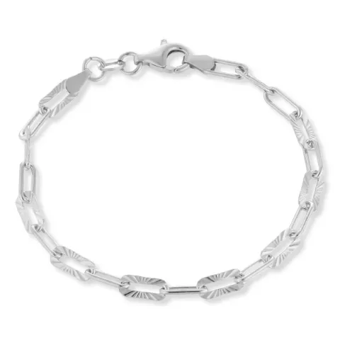 armbånd i sølv 17, 18cm x 3,9 mm