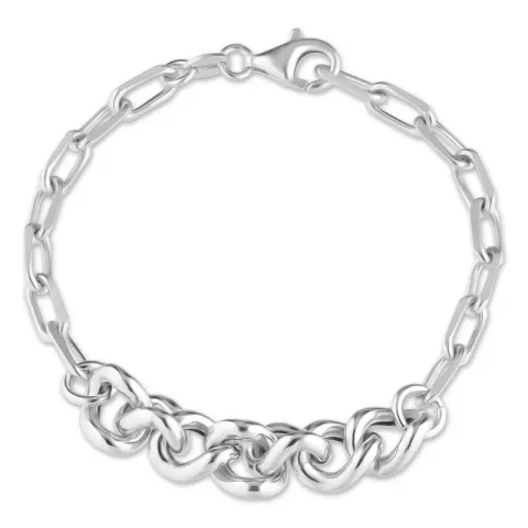 panserarmbånd i sølv 17, 18cm x 8,3 mm