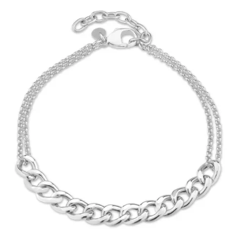 panserarmbånd i sølv 17, 18cm x 6,1 mm