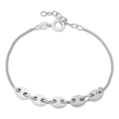 armbånd i sølv 17 plus 3 cm x 6,0 mm