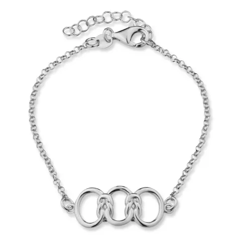 armbånd i sølv 17 plus 3 cm x 11,3 mm