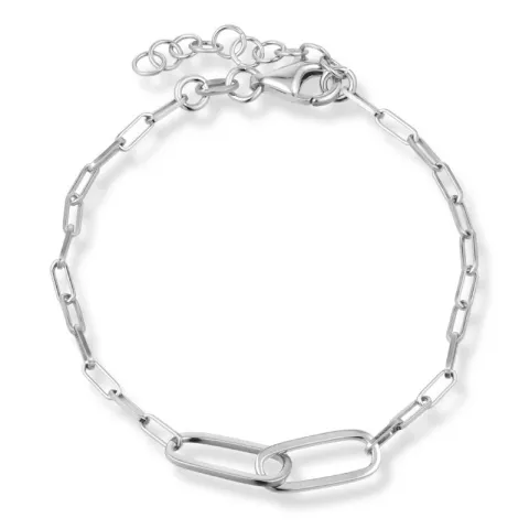 armbånd i sølv 17 plus 3 cm x 6,2 mm