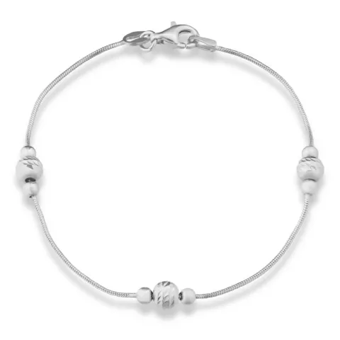 kuglearmbånd i sølv x 6,1 mm