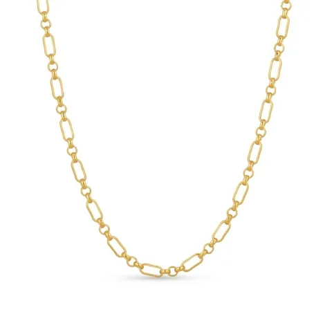 halskæde i forgyldt sølv 45 cm x 2,8 mm