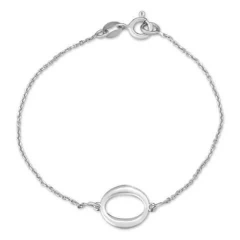 rund armbånd i sølv med vedhæng i sølv