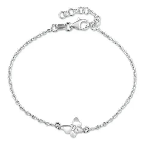 sommerfugl armbånd i sølv med vedhæng i sølv