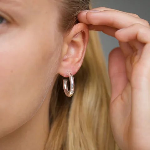 20 mm halvcreoler i sølv