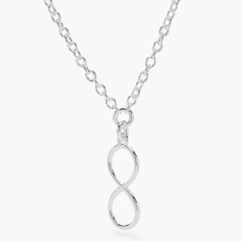 infinity vedhæng med halskæde i sølv