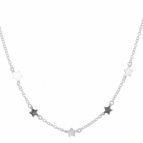 stjerne halskæde i sølv