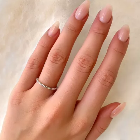 Billig Simple Rings ring i sølv