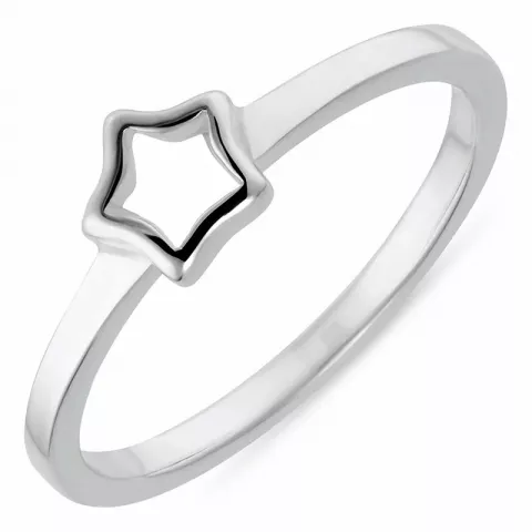 Enkel stjerne ring i sølv