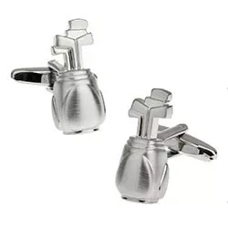 Golf manchetknapper i stål