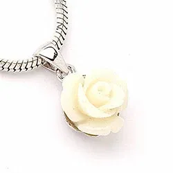 Rose Beauty vedhæng i sølv