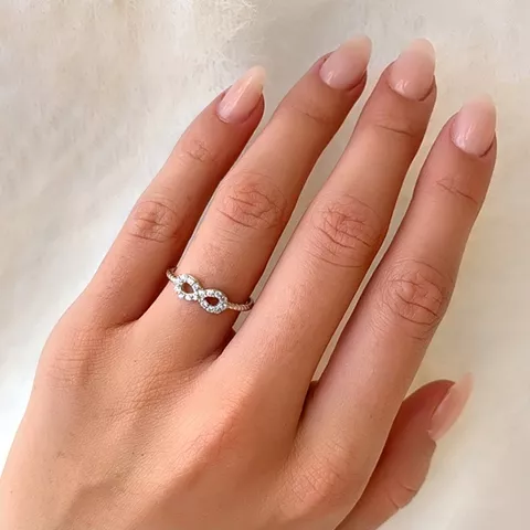 Infinity ring i sølv