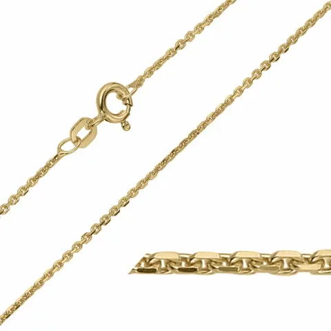 BNH Anker facet armbånd i 8 karat guld 17 cm x 1,3 mm