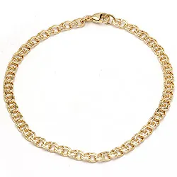 BNH bismarkarmbånd i 14 karat guld 17 cm x 3,5 mm