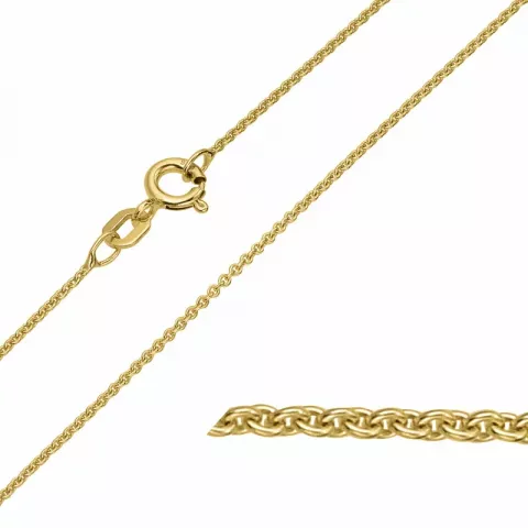 BNH anker rund halskæde i 8 karat guld 60 cm x 1,2 mm