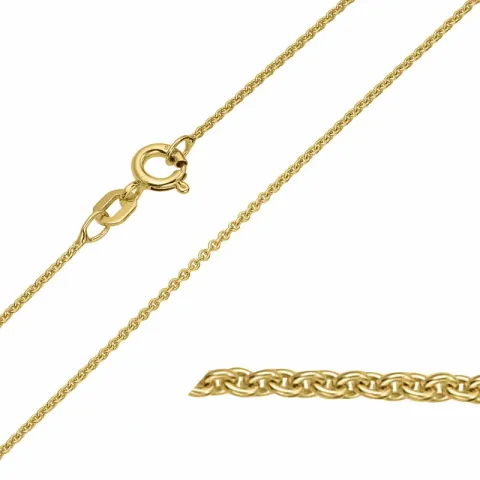 BNH anker rund halskæde i 14 karat guld 60 cm x 1,2 mm