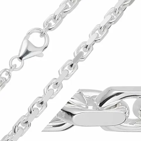 BNH Anker facet armbånd i sølv 17 cm x 4,0 mm