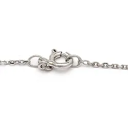 BNH Anker facet halskæde i 14 karat hvidguld 80 cm x 1,3 mm