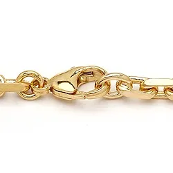 BNH Anker facet armbånd i 14 karat guld 18,5 cm x 5,0 mm