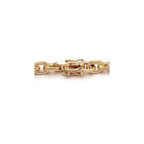 BNH Anker facet armbånd i 14 karat guld 18,5 cm x 6,0 mm