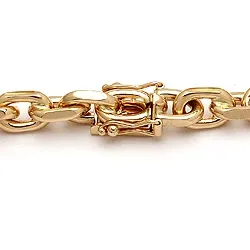 BNH Anker facet armbånd i 14 karat guld 18,5 cm x 6,0 mm