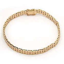 BNH murstenarmbånd i 14 karat guld 18,5 cm x 5,0 mm