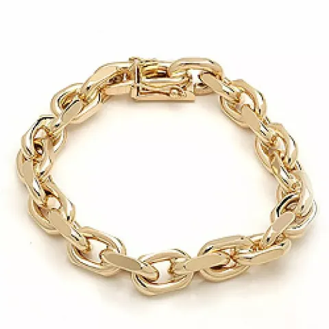 BNH Anker facet armbånd i 14 karat guld 18,5 cm x 9,0 mm