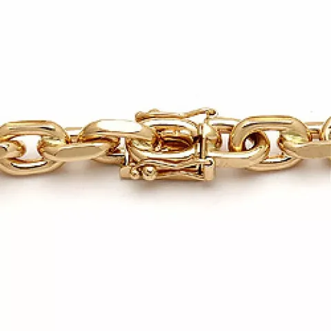 BNH Anker facet armbånd i 14 karat guld 18,5 cm x 9,0 mm