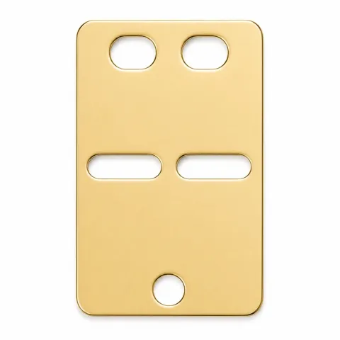 ID plade i 8 karat guld