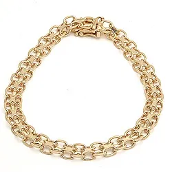 armbånd i 14 karat guld 18,5 cm x 6,5 mm