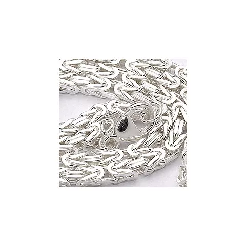 lang kongehalskæde i sølv 70 cm x 2,8 mm