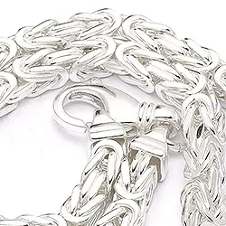 kongehalskæde i sølv 55 cm x 6,8 mm