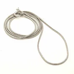 BNH slangekæde i 14 karat hvidguld 50 cm x 1,6 mm