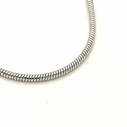 BNH slangekæde i 14 karat hvidguld 50 cm x 1,6 mm