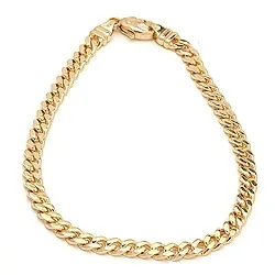 BNH panserarmbånd i 8 karat guld 17 cm x 4,0 mm