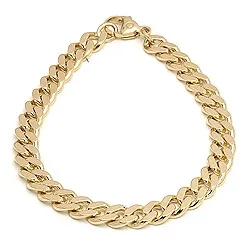 BNH panserarmbånd i 8 karat guld 18,5 cm x 6,1 mm