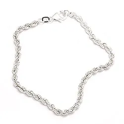 Bnh cordelarmbånd i sølv 21 cm x 3,2 mm