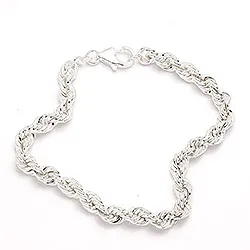 Bnh cordelarmbånd i sølv 18,5 cm x 4,5 mm