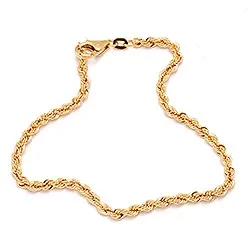 BNH cordelarmbånd i 14 karat guld 18,5 cm x 2,7 mm