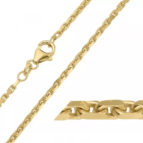 BNH Anker facet halskæde i 8 karat guld 42 cm x 2,0 mm