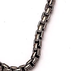 BNH veneziakæde i sort rhodineret sølv 45 cm x 2,0 mm