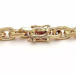 BNH Anker facet armbånd i 8 karat guld 18,5 cm x 5,0 mm