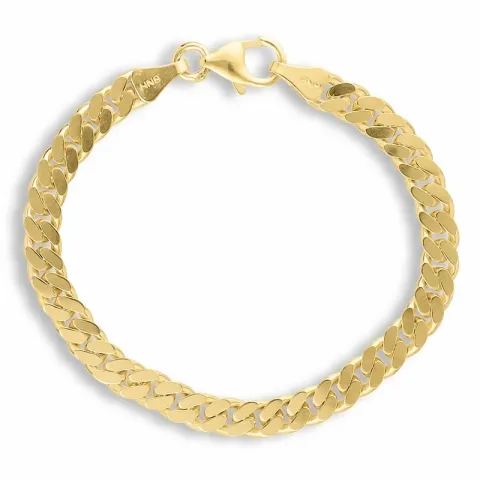 BNH panserarmbånd i 14 karat guld 21 cm x 5,3 mm