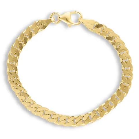 BNH panserarmbånd i 8 karat guld 18,5 cm x 5,3 mm