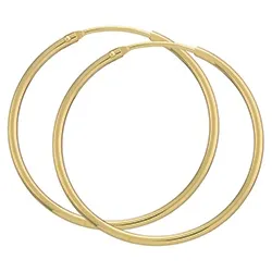 32 mm BNH creoler i 14 karat guld